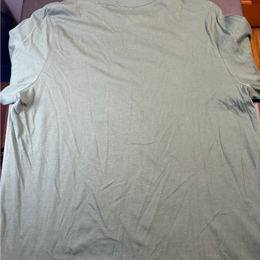 Nike Men's Olive Tee with Red Logo - Picture 7 of 7